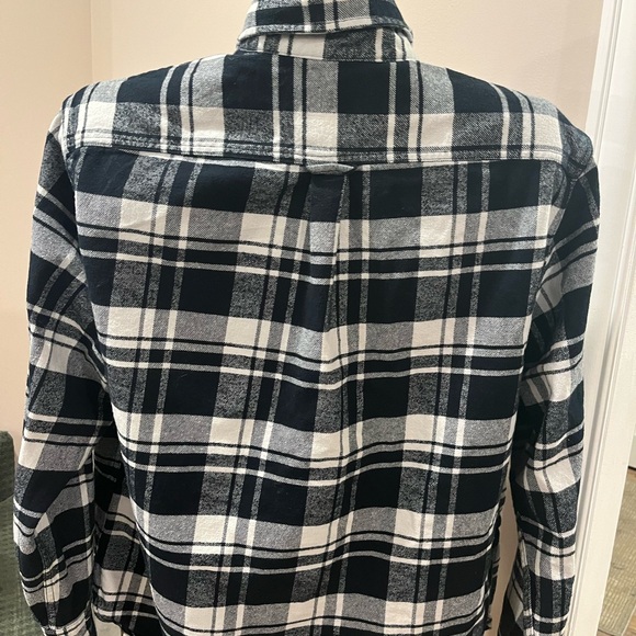 JACHS heritage flannel heavyweight black and white plaid shirt xxl - Picture 2 of 9